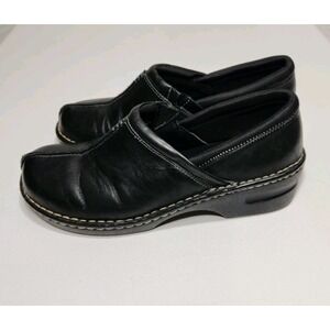 Eastland Womens Black‎ Leather Kelsey Clogs Size 11M
